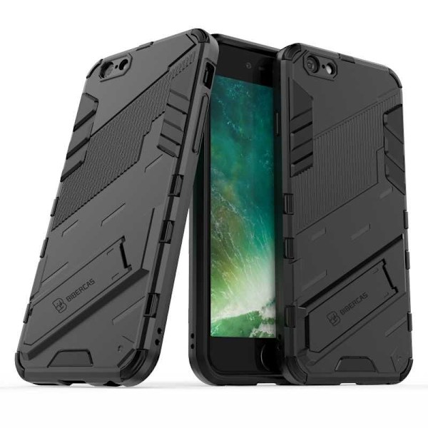 iPhone 6 / 6S Iskunkestävä kotelo jalustalla ThinArmor V2 Black