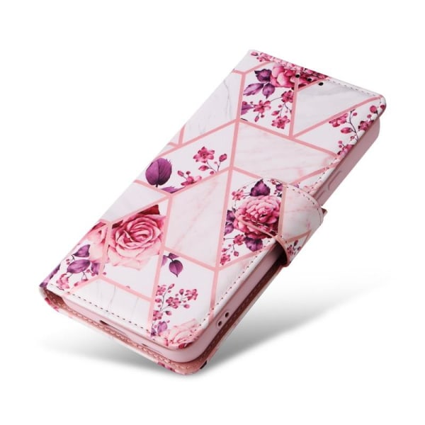 Samsung S22 Plus Trendy Pung-etui Sparkle 4-RUMMET Pink