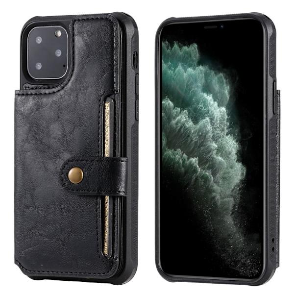 iPhone 12 Pro Multifunktionell Korthållare 5-FACK Winston Svart