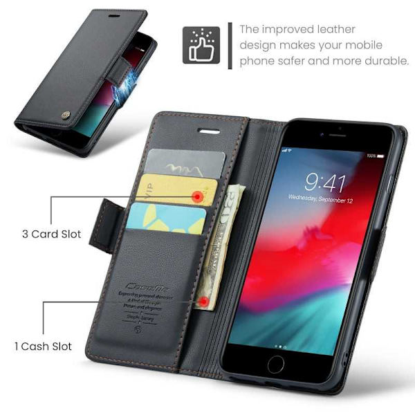 CaseMe Skin Pro Fodral iPhone 7 Plus / 8 Plus Svart