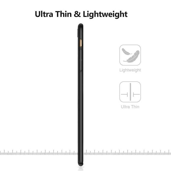iPhone 7 Plus Ultratunt Mattsvart Skal Basic V2 Svart