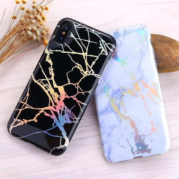 iPhone XS Iskunvaimennus Marble Case Lazr Rosa Variant 1