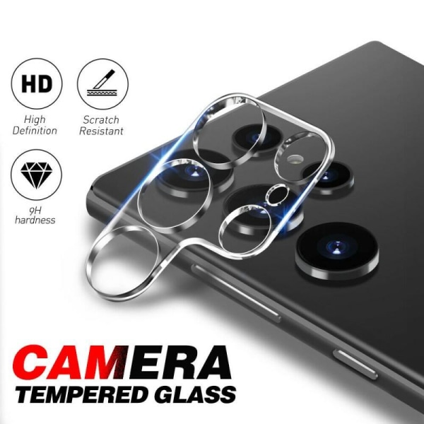 2-PACK Samsung S23 Ultra Kamera Skydd Linsskydd Transparent