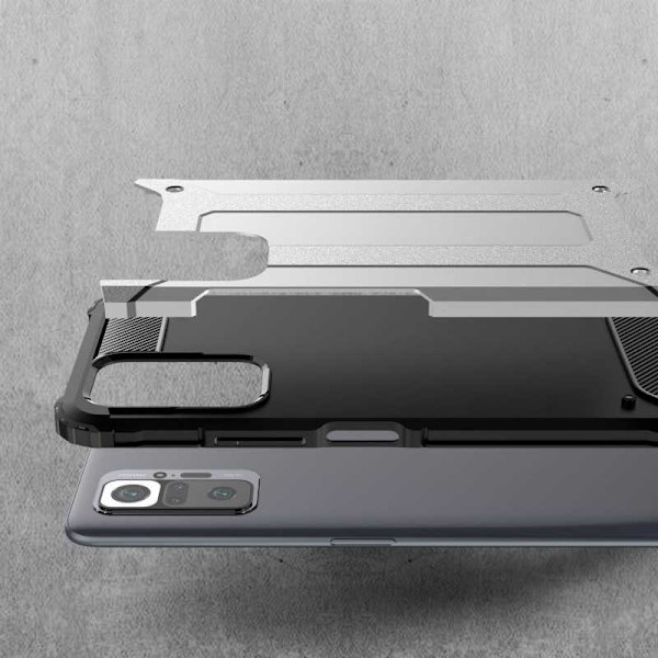 Xiaomi Redmi Note 10 Pro Stöttåligt Skal SlimArmor Svart