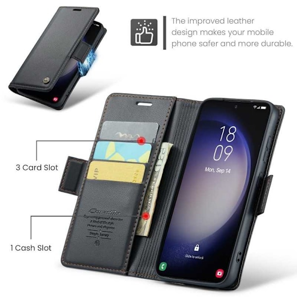 CaseMe Skin Pro Case Samsung Galaxy S23 Plus Black