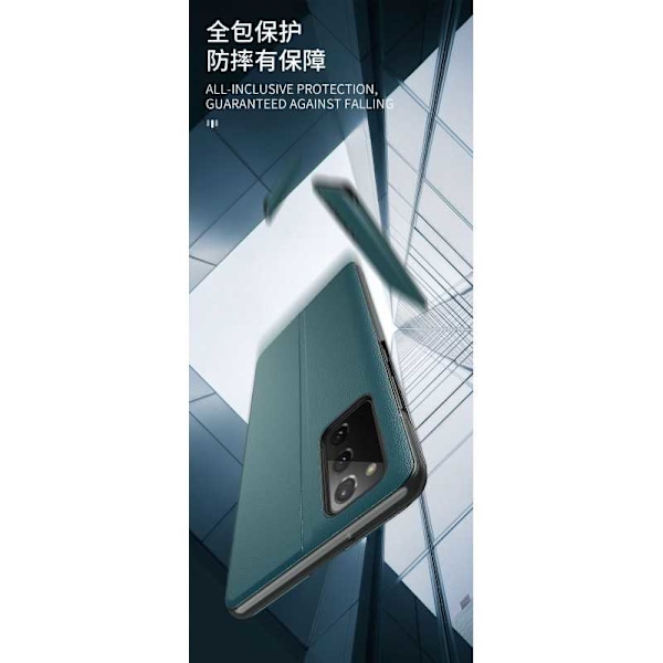 Samsung A32 5G & A13 5G Stilrent Smart View Fodral - Grön Grön