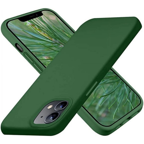 Kuminen iskunkestävä kotelo iPhone 12 Mini- vihreä