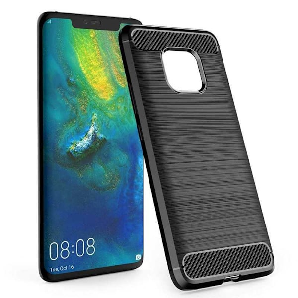 Mate 20 Pro Shock Resistant Shock Absorbing Shell SlimCarbon Svart