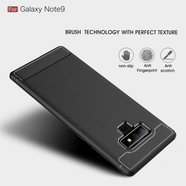 Samsung Note 9 Iskunkestävä Iskunvaimennuskuori SlimCarbon Svart