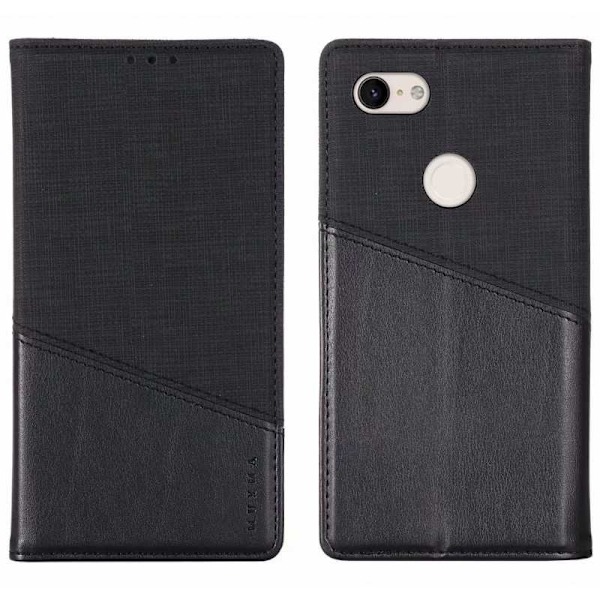 Google Pixel 3 XL Elegant Fodral i PU-Läder med RFID Block Svart