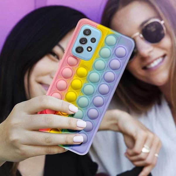 Samsung A52 / A52s 4G / 5G Skyddande Skal Fidget Toy Pop-It V2 multifärg