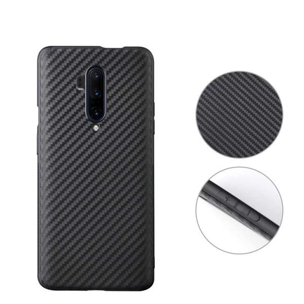 OnePlus 7T Pro Iskunkestävä suojus FullCarbon V2 Black