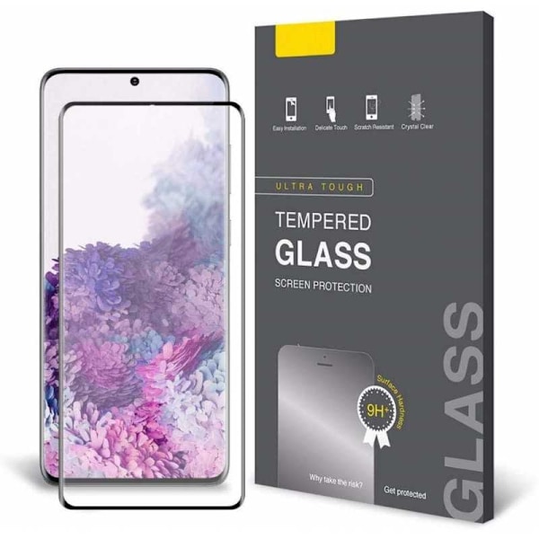 2-PACK Samsung S21 FE FullFrame 0,26 mm 3D 9H karkaistu lasi Transparent