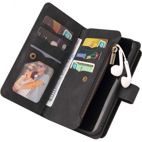 Samsung S24 multifunktionelt pung etui Lynlås 13-rum