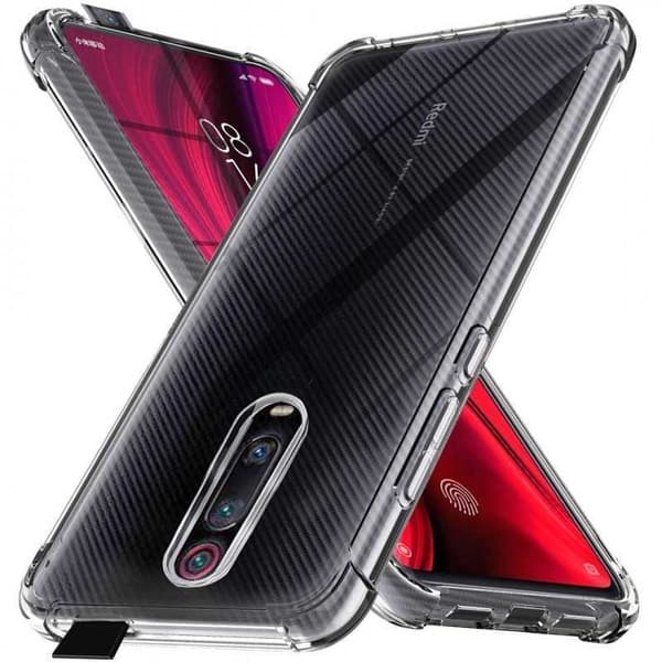Xiaomi Mi 9T Pro Iskunvaimennus Silikoni Shell Shockr Transparent