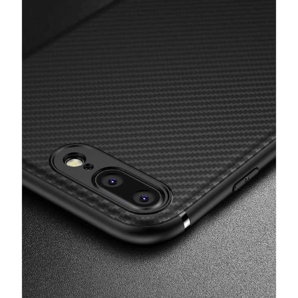 iPhone SE (2020 & 2022) Iskunkestävä FullCarbon-kuori Black