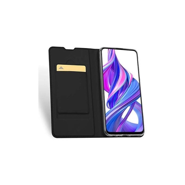 Huawei P Smart Pro Flip Case Smooth -korttipaikka Black