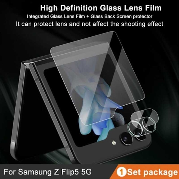 Samsung Z Flip 5 5G beskyttelse Objektivbeskyttelse Kamerabeskyttelse Transparent