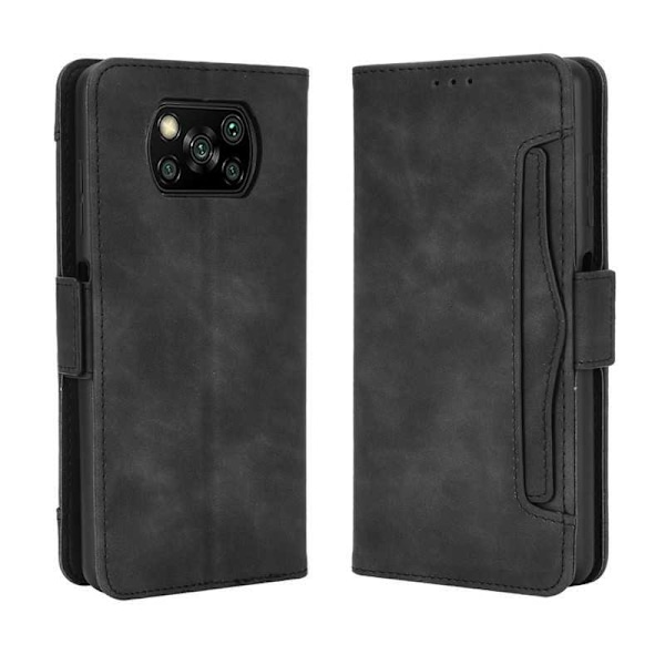 Xiaomi Poco X3 NFC Plånboksfodral PU-Läder 6-FACK Winston V3 Svart