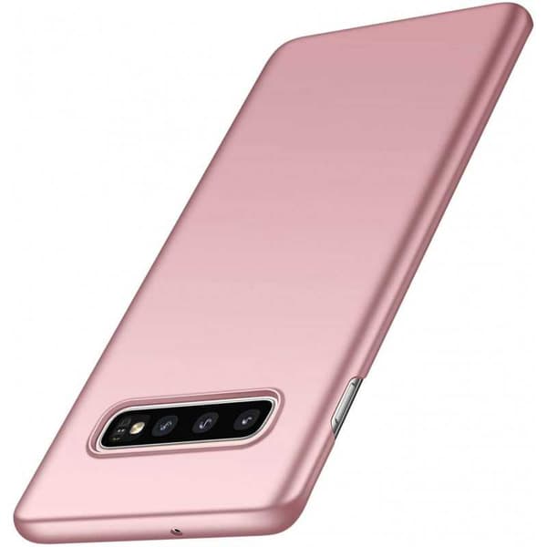 Samsung S10 Ultraohut kumipinnoitettu Cover Basic V2 Pink gold
