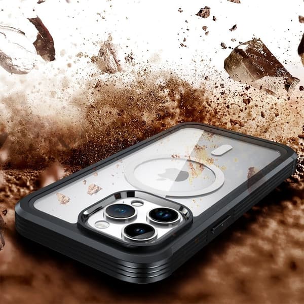 iPhone 15 Pro Heltäckande Magsafe Premium 3D Skal 3in1 ThreeSixty