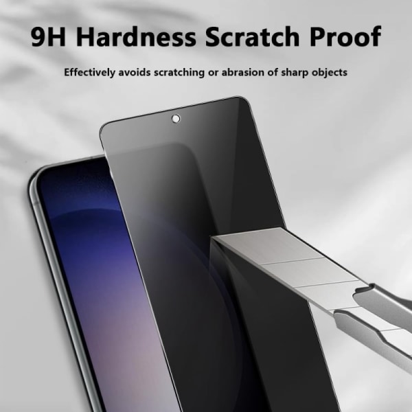 Samsung S23 FE Privacy Härdat glas 0.26mm 2.5D 9H
