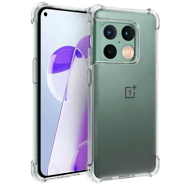 OnePlus 10 Pro stødabsorberende silikoneskal Shockr Transparent