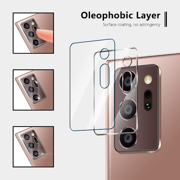 Samsung Note 20 Ultra Kamera Linsskydd Flexibelt Glas Transparent