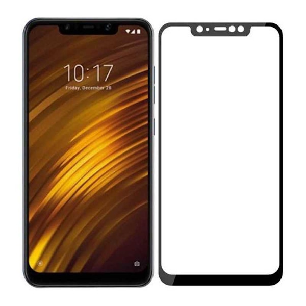 2-PACK Pocophone F1 hærdet glas 0,26 mm 2,5D 9H Fullframe Transparent