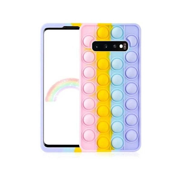 Samsung S10 beskyttelsescover Fidget Toy Pop-It V2 Multicolor