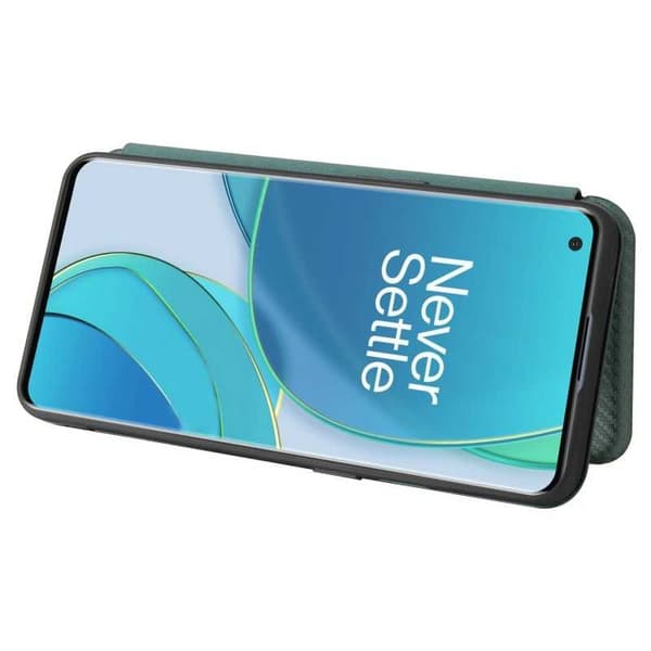 OnePlus 9 Pro Flip Case -korttipaikka CarbonDreams Green Green