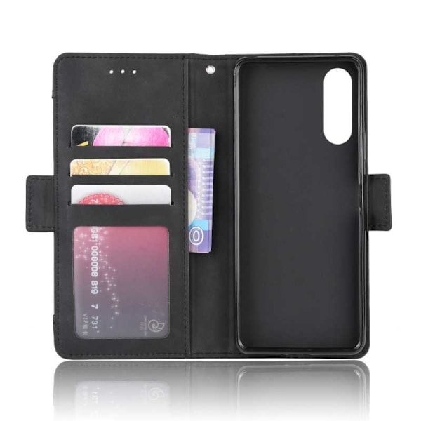 Sony Xperia 1 Wallet Case PU-læder 6-LOMMES Winston V3 Black