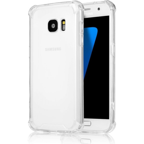 Samsung S7 Stöttåligt Skal med Förstärkta Hörn Transparent