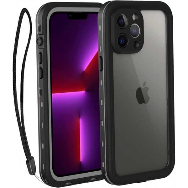 iPhone 13 Pro Max Heltäckande Vattentät Premium Skal - 2m Transparent