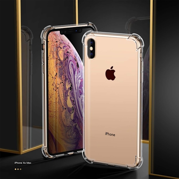 iPhone XS Max stødabsorberende silikone Shell Shockr Transparent