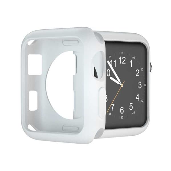 2-PACK Mjukt Bumperskal Apple Watch 42mm Vit