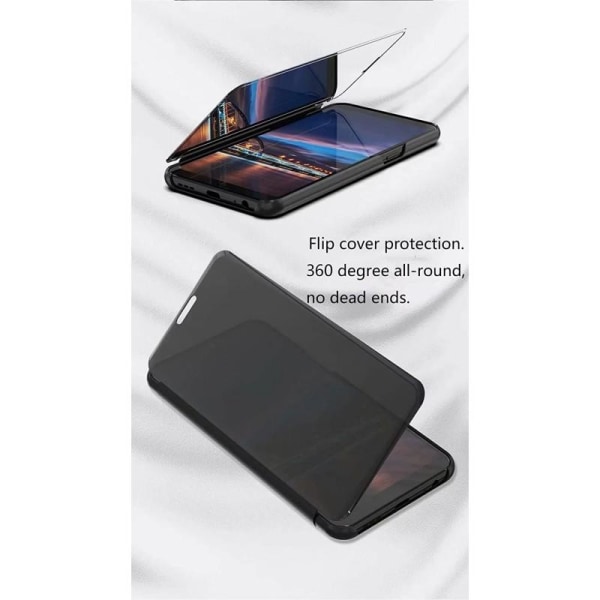 Samsung S23 Smart Flip Case Clear View Standing V2 Rocket Black