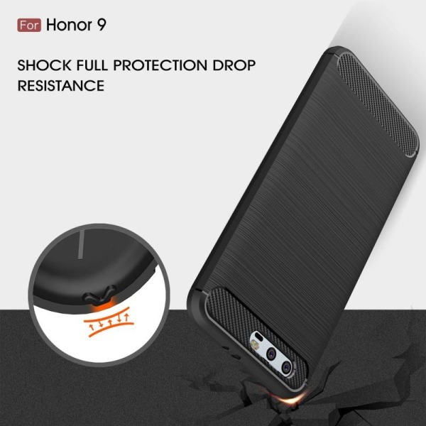 Honor 9 Shock Resistant Shock Absorbing Shell SlimCarbon Black