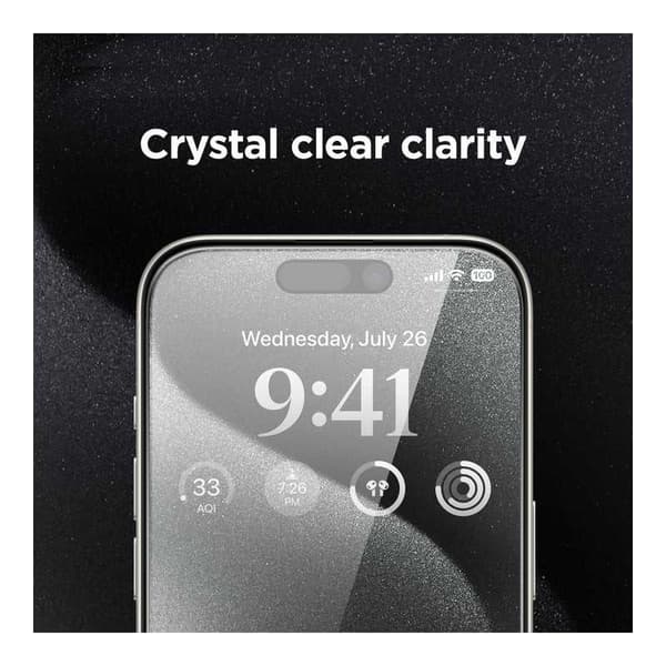 2-PACK iPhone 14 Pro Privacy Karkaistu lasi 0,26mm 2,5D 9H Transparent