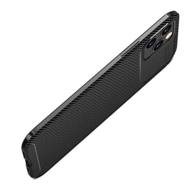 iPhone 12 Pro Max Iskunkestävä ohut kansi FullCarbon V4 Black