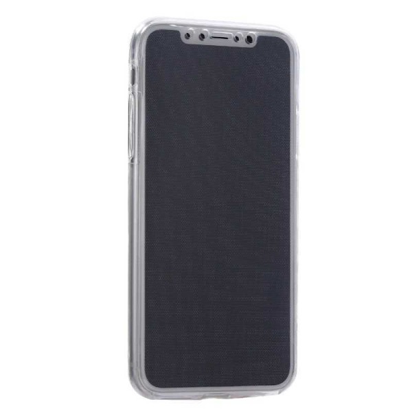 360° täysin peittävä ja iskuja vaimentava kotelo iPhone XS Transparent