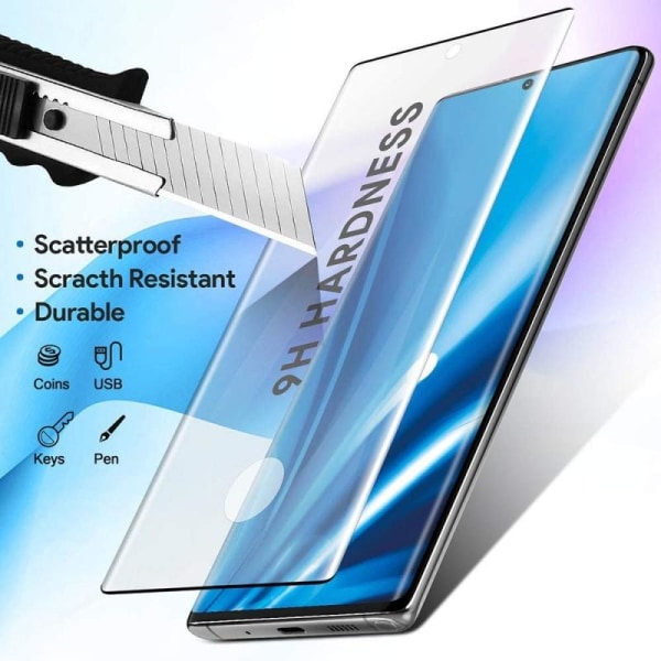 Samsung Note 20 Ultra Härdat Glas 3D 0.26mm 9H Fullframe Transparent