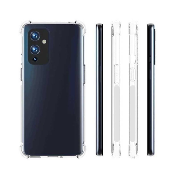 OnePlus 9 iskuja vaimentava silikonisuoja Shockr Transparent