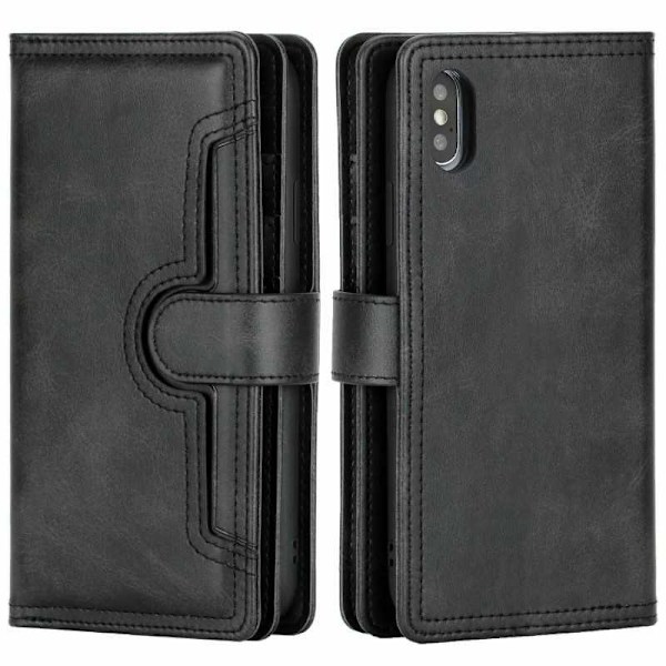 iPhone XS Max Wallet Case 10-Pocket Array V3 Black