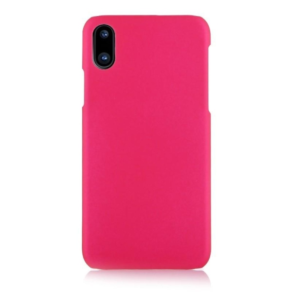 iPhone X Ultratynd gummibelagt mat sort cover Black