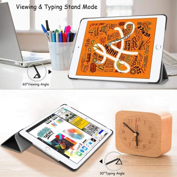 iPad Mini 5 & 4 Stilfuldt Trifold-etui V2 Black