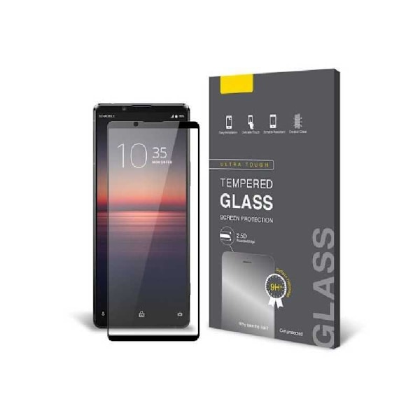 Xperia 5 II FullFrame 0,26 mm 2,5D 9H karkaistu lasi Transparent