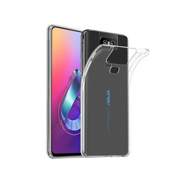 Zenfone 6 stødabsorberende silikonecover Enkelt Transparent