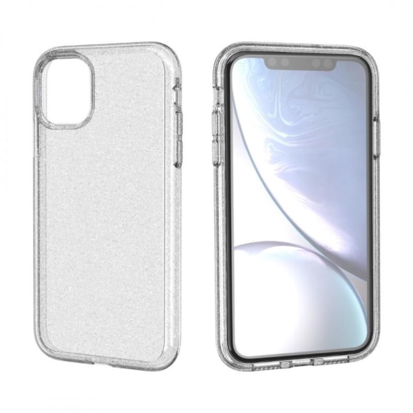 iPhone 11 stødabsorberende mobilcover Sparkle Silver Silver