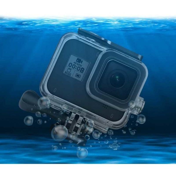 GoPro Hero 8 Sort kamerahus Vandtæt skal Transparent